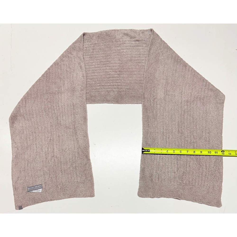 Barefoot Dreams CozyChic‎ Lite Ribbed Scarf Mauve Taupe Style 478 Knit Rectangle